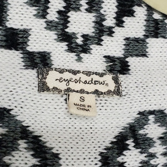 Boho Chic Open Front Tribal Aztec Long Knit Cardigan Sweater Western, Size S - Picture 6 of 9